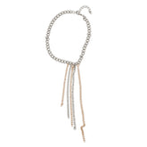 Kaamastra Casual Silver Color Draping Chain Anklet